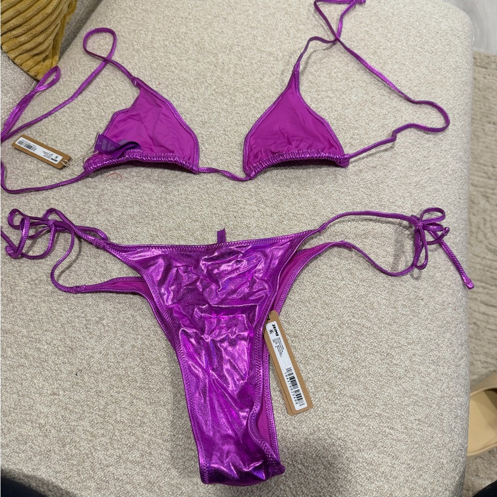 SKIMS Radiant Magenta Swimwear - Picture 2 of 4
